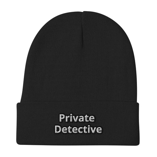 Embroidered Beanie | Private Detective