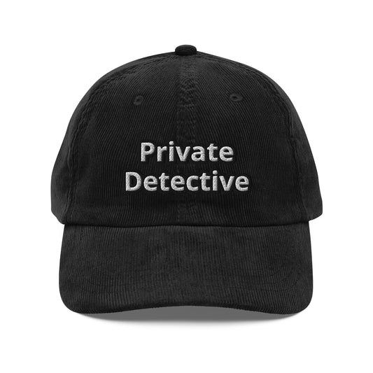 Vintage corduroy cap | Private Detective